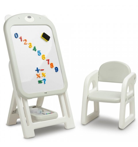 Ted - tablica z krzesełkiem | Szary